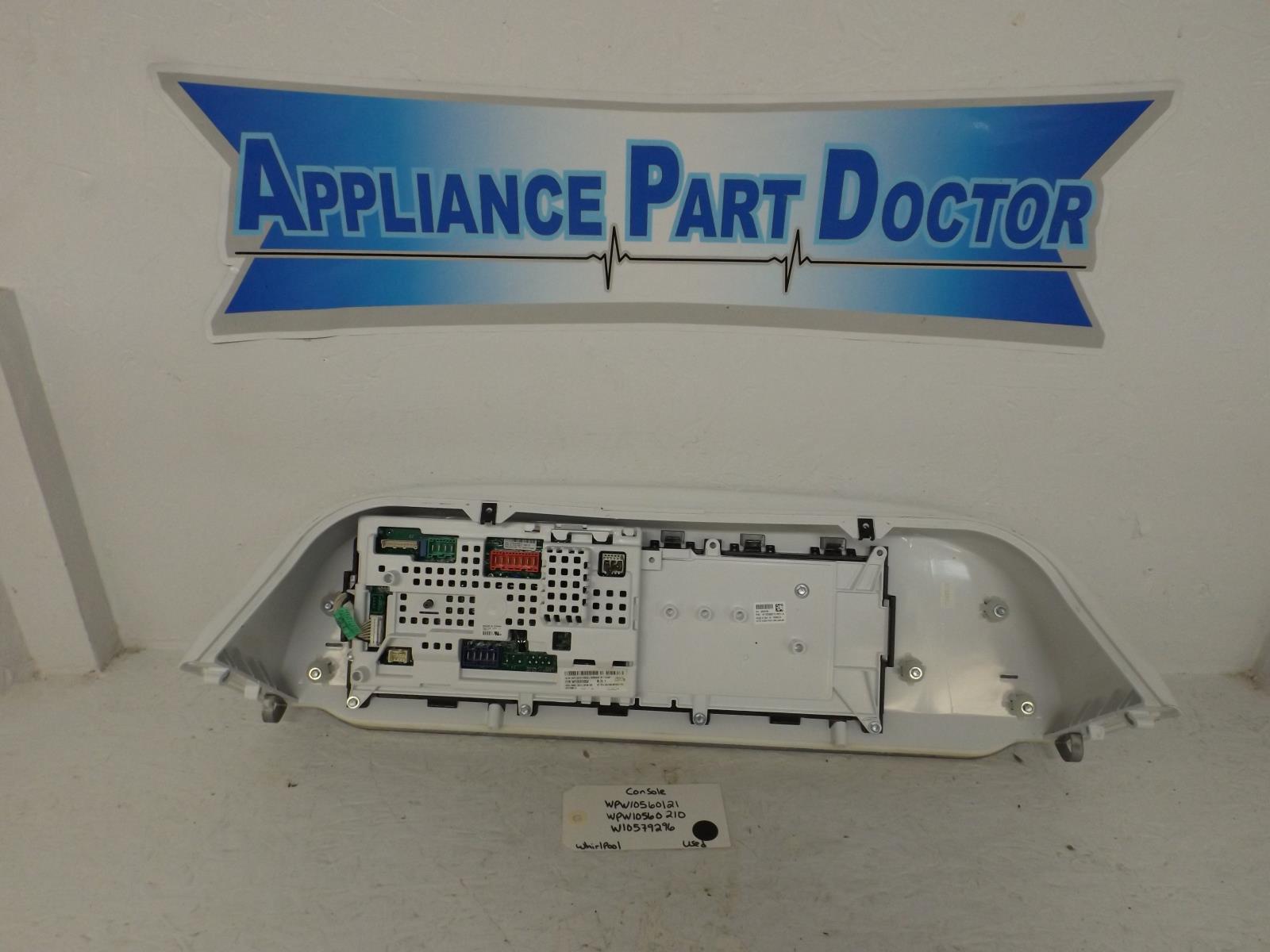 Whirlpool Washer WPW10560121 WPW10560210 W10579296 Console Used Whirlpool Washer WPW10560121 WPW10560210 W10579296 Console Used